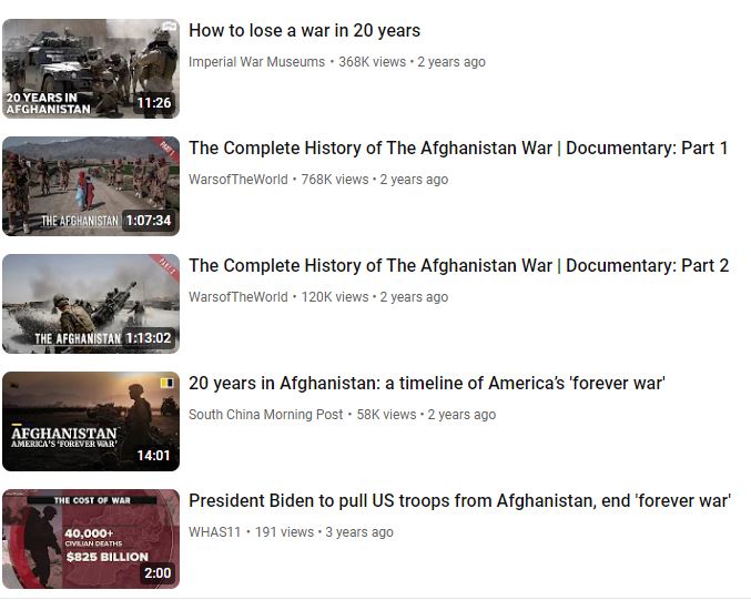 The Forever War YouTube Playlist